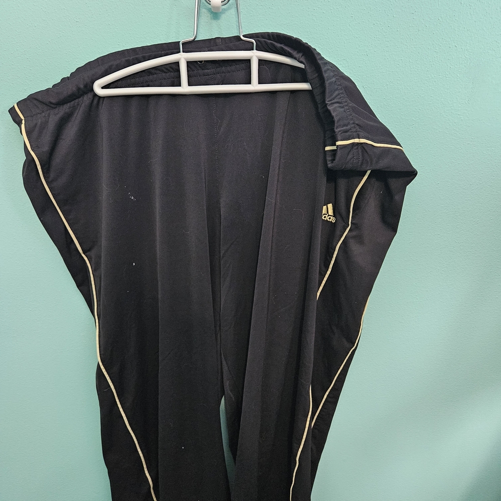 Adidas Black and Gray Track Pants
